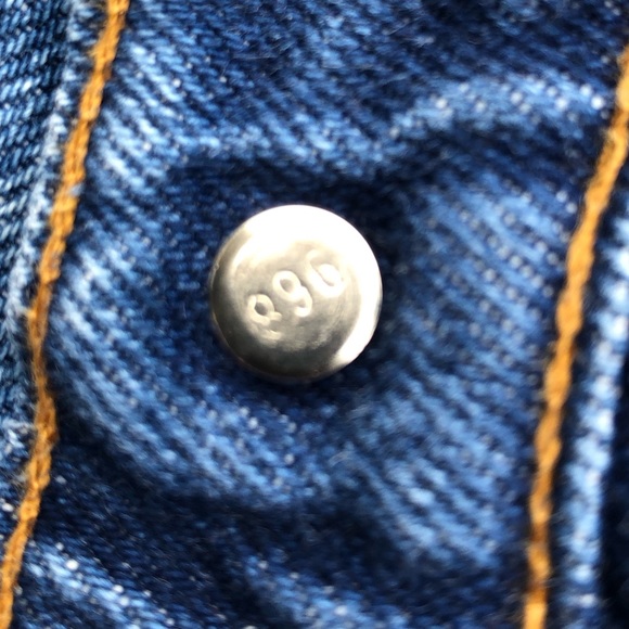 Vintage Levi's 505 1990 USA Made Bleach Faded Distressed Denim Jeans 34 x 29 - Picture 10 of 17